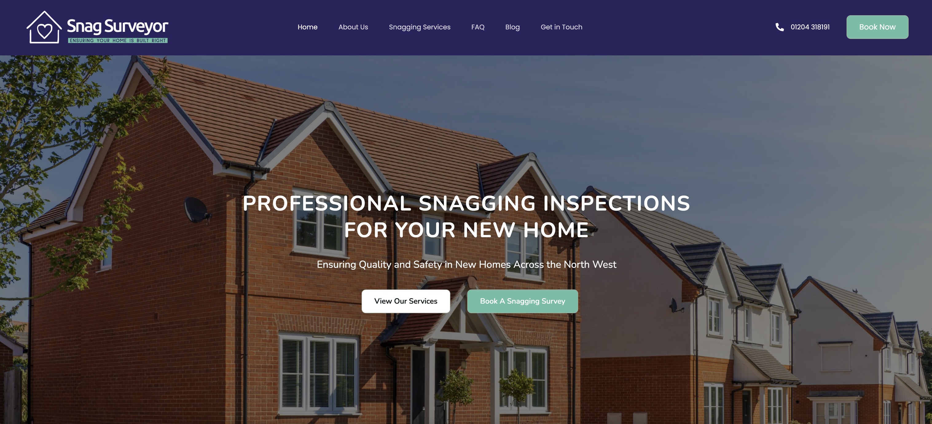 Snag Surveyor website built by High Like